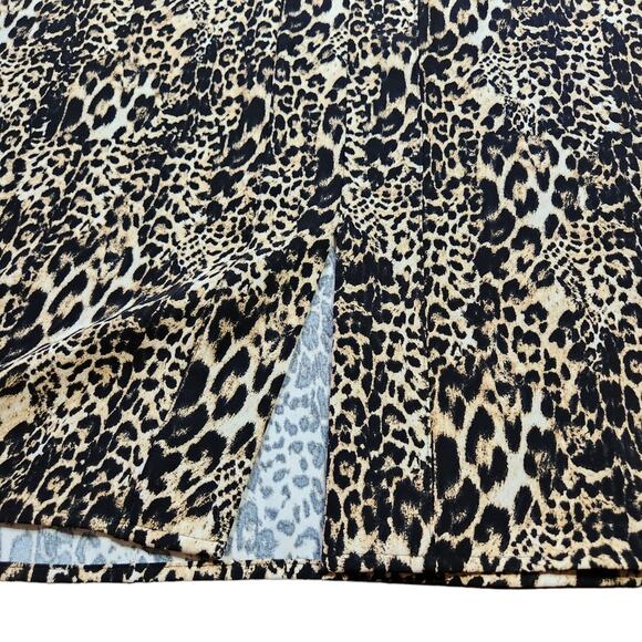 Chico's pullover top collared leopard print size XL 16 - Picture 5 of 10